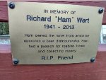Ham Memorial bench info